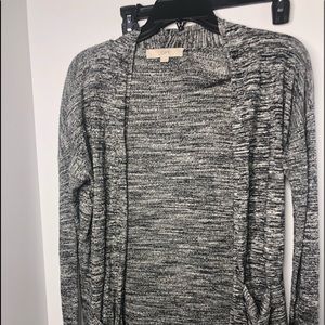 LOFT grey cardigan XS